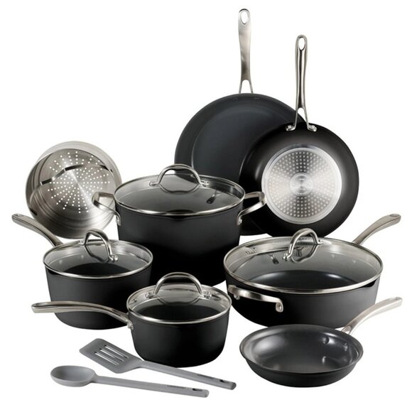 Tramontina Ceramic Non-Stick 11 Piece Cookware Set with Utensils - Picture 2 of 7